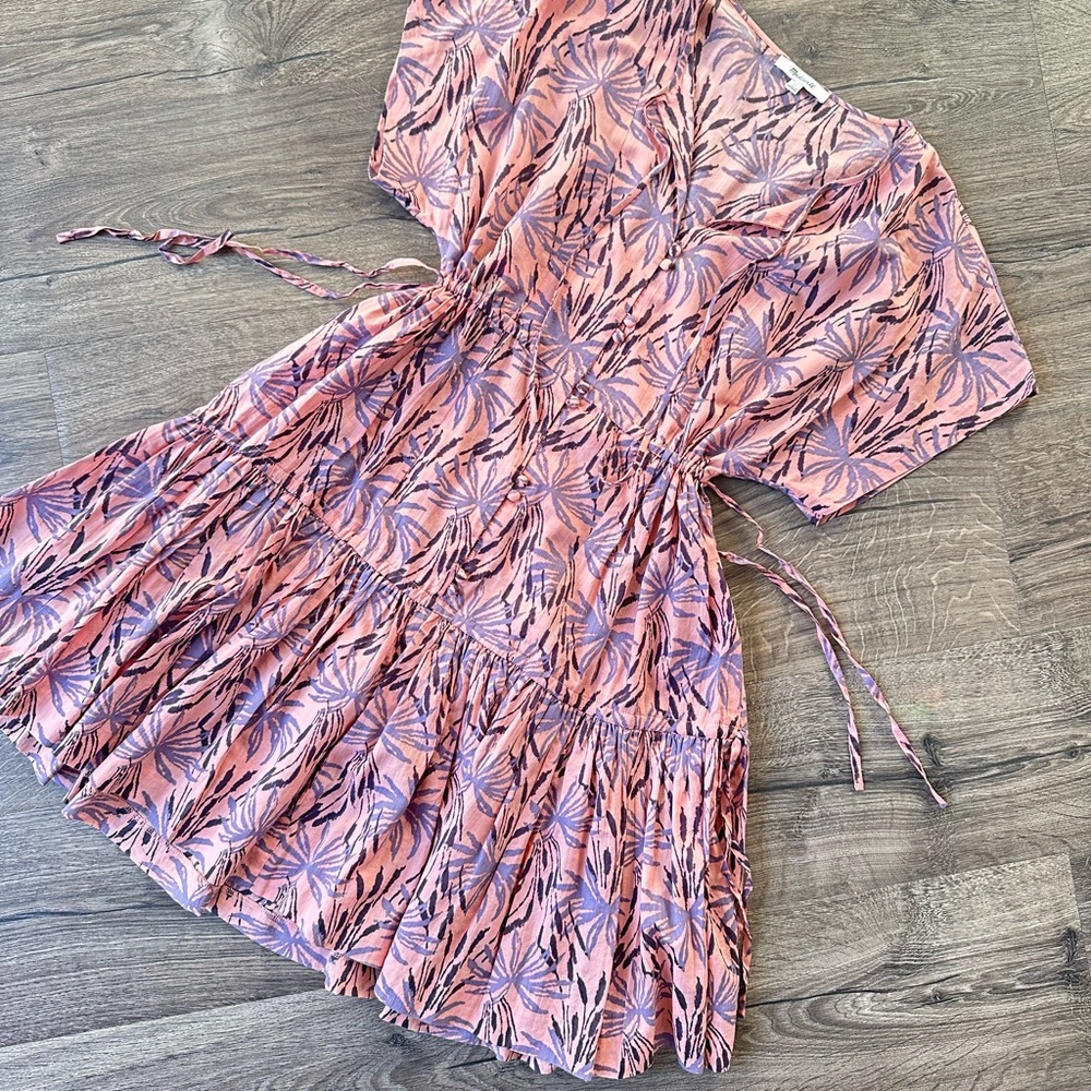 Floral Pink Mini Dress